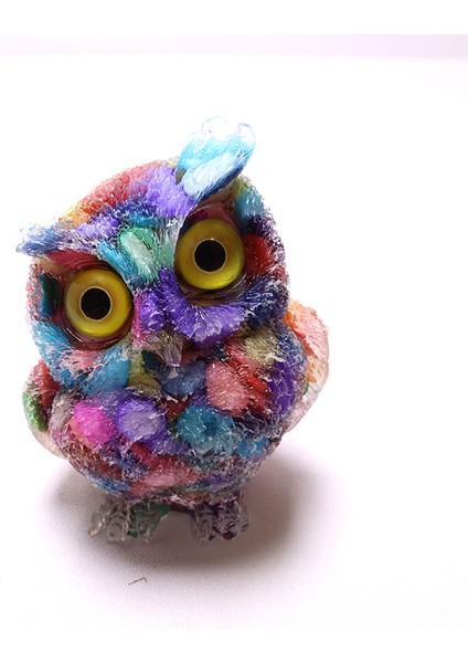 Damla Baykuş Reçine Kristal Kırma Taş Ev Süsü Zanaat Hatıra Hediye Verme Hediye (Yurt Dışından)