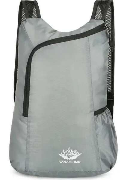 Açık Unısex Su Geçirmez Katlanabilir Sırt Çantası Büyük Kapasiteli Portatif Kamp Yürüyüşü Gezisi Gün Çantası Eğlence Erkekleri Kadınlar Spor Bagskolor: A-Siyah (Yurt Dışından)