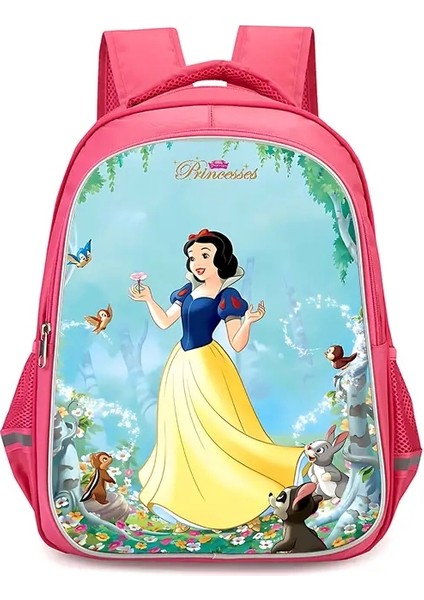 Çocuk Sevimli Karikatür Kar Beyazı Sırt Çantaları Kız Öğrenci Doğum Günü Hediye Okul Çantaları Kamp Dalı Sıralı Sırpma: HSBB-199X101A5/BOYUT: 40X30X16CM (Yurt Dışından)