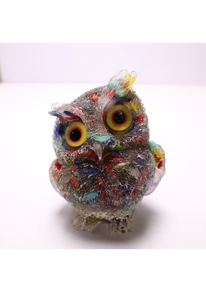 Damla Baykuş Reçine Kristal Kırma Taş Ev Süsü Zanaat Hatıra Hediye Verme Hediye (Yurt Dışından)