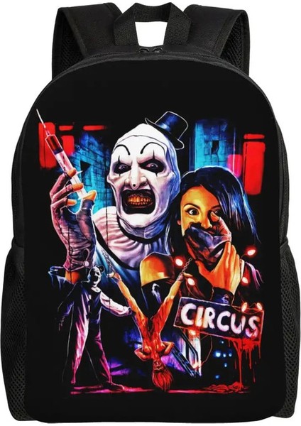 Özel Korku Cadılar Bayramı Filmi Terrier Palyaço Sırt Çantası Kadın Erkekler Moda Okul Kolej Çantaları Için Kitap Çantası Renk: 3/boyut: 16 Inç (Yurt Dışından)