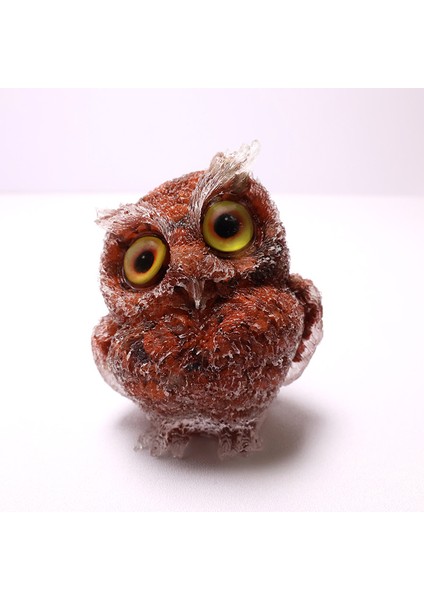 Damla Baykuş Reçine Kristal Kırma Taş Ev Süsü Zanaat Hatıra Hediye Verme Hediye (Yurt Dışından)