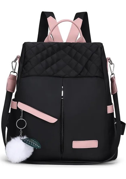 Kadınlar Sırt Çantası Büyük Kapasiteli Hırsızlık Geçirmez El Çantası Omuz Çantası Zarif Kadınlar Oxford Güvenlik Siyah Backpackcolor: Siyah (Yurt Dışından)