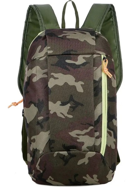 10L Bisiklet Sırt Çantaları Su Geçirmez Unisex Açık Spor Tırmanma Kampı Küçük Çanta: Yeşil (Yurt Dışından)