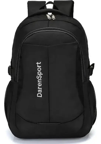 Oxford Omuz Sırt Çantası Moda Hafif Su Geçirmez Seyahat Dizüstü Sırp Çekiş Büyük Kapasiteli Giyim Dalı Öğrenci Okul Çantası Renk: Siyah/boyut: L (50X32X20CM) (Yurt Dışından)