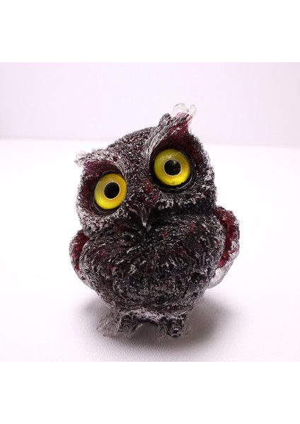 Damla Baykuş Reçine Kristal Kırma Taş Ev Süsü Zanaat Hatıra Hediye Verme Hediye (Yurt Dışından)