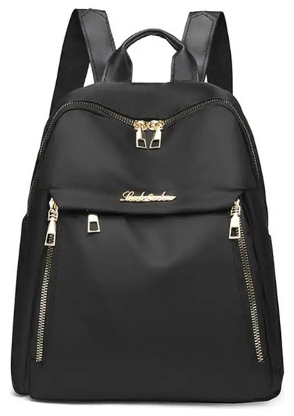 Moda Basit Siyah Sırt Çantaları Büyük Kapasiteli Kadınlar Sırt Çantaları Seyahat Çantası Harajuku Öğrenci Okul Çantası Oxford Sırt Çantası Unisex Bagscolor: Siyah (Yurt Dışından)