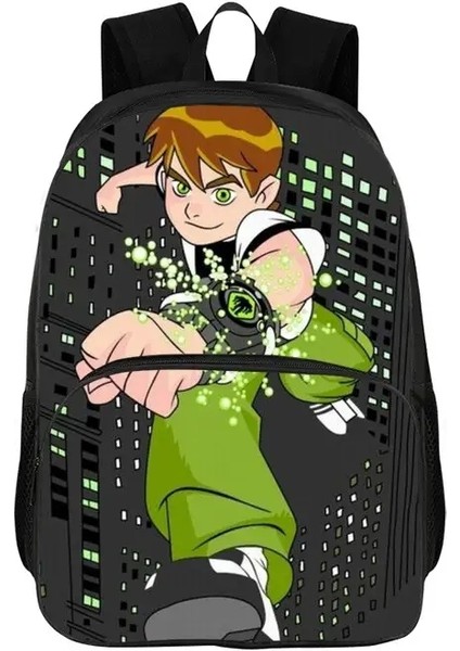 Suya Dalı Ben 10 Grafik Sırt Çantası Erkek Kızlar Okula Dönüş Kitap Çantası, Çocuklar Gündelik Day Renk Renk: 3 (Yurt Dışından)