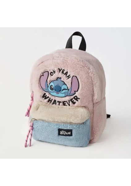 Disney Yeni Mickey Karikatür Moda Sırt Çantası Kadınlar Minnie Canvas Okul Çantası Erkek ve Kızlar Moda Büyük Kapasite Sırt Çantası Renk: B4 27X22X8CM (Yurt Dışından)