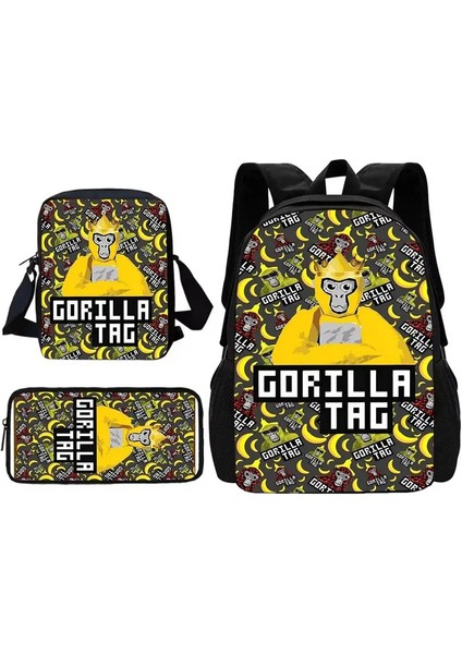 Yenilik Serin Goril Etiketi Çocuk Okulu Sırt Çantası Omuz Çantası Kalem Çantaları ile Erkek Kızlar Için Okul Çantaları En Iyi Hediye Rengi: XHOO1-TZ-146-A7 (Yurt Dışından)