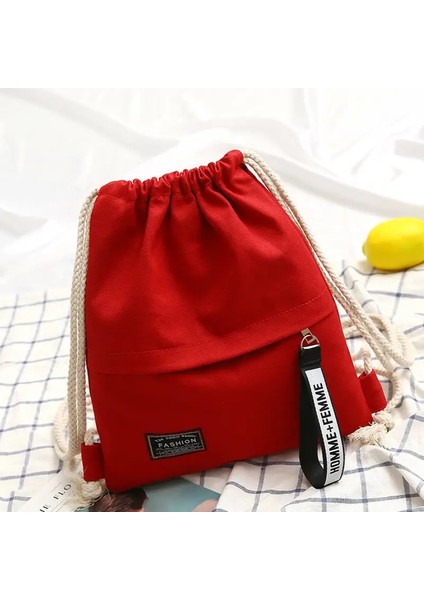 1 Adet Tuval Okul Çantası Çift Omuz Çizme Sırt Çantası Çizme Cep Telefonu Taşınabilir Gündelik Sırt Çantası Kadın Erkekler Seyahat Sırt Çantası Renk: Kırmızı (Yurt Dışından)