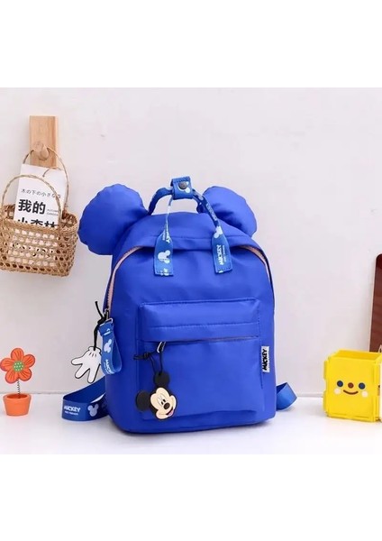 Lüks Çocuk Hediyesi Okul Çantası Disney Ortak Sırt Çantası Mickey Sırt Çantası Küçük Sırt Çantası Anaokulu Schoolbag Renk: Mavi (Yurt Dışından)