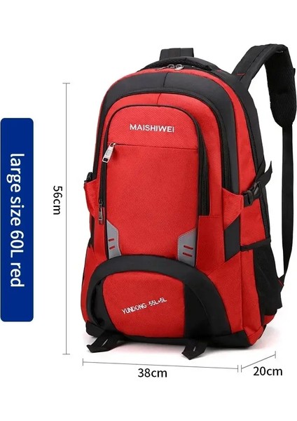 Erkekler 20 Inç Dizüstü Bilgisayar Sırt Çantası 60 L 80 L Büyük Kapasiteli Menwomen Kalitesinde Iş Dünyası Sırt Çantası Oxford Seyahat Çantası Renk: Kırmızı 60 L/boyut: 20 Inç (Yurt Dışından)