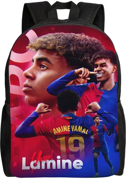 Lamine Y-Yamal Çocuklar Için Sırt Çantası Çocuklar Erkekler Erkek Futbol Spor Sırt Çantaları Kawaii Daycare Çocuk Okulu Bagcolor: 1/boyut: 15 Inç (Yurt Dışından)