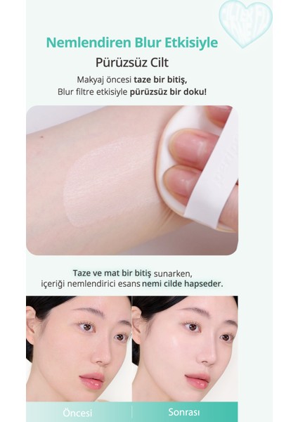 Ton Eşitleyen, Blur Etkili, Güneş Koruyucu Yeşil Baz Perıpera Filter Fit Milk Tone Up Cushion