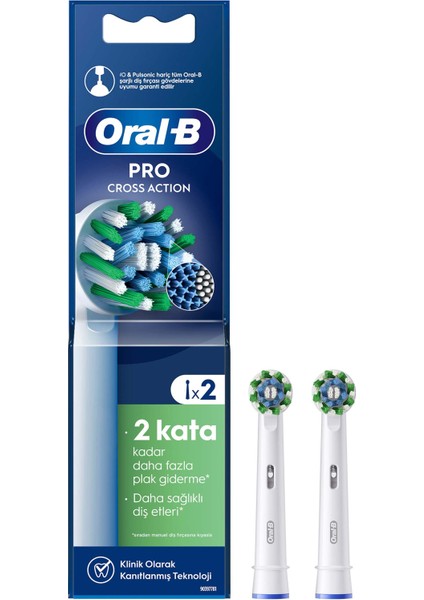 Şarjlı Diş Fırçası Yedek Başlığı Cross Action X-Filament 2 adet ürün fiyatları