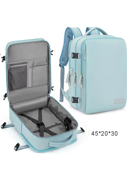 Geestock Ryanair 40X20X25 Seyahat Sırt Çantası Seyahat Kabin Çantası 45X20X30 Easyjet Uçak Kabin Sırt Çantası Bavul Dizüstü Dizüstü Dizüstü Çantalar Renk: Mavi (Yurt Dışından)