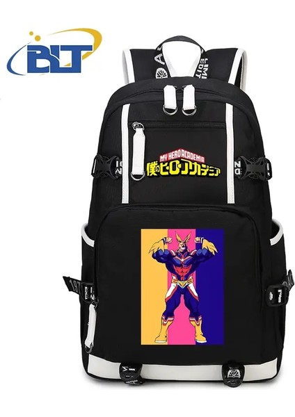 Kahramanım Akademisi Anime Backpack Kampüsü Öğrenci Schoolbag Gençlik Seyahat Çantası Çocuklar Okula Geri Hediye Rolor: 30 (Yurt Dışından)