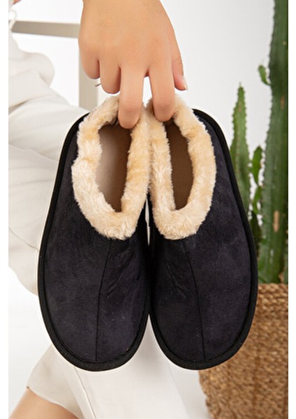 Unisex Peluş İçi Yünlü Kışlık Panduf Ev Pandufu fırsatları