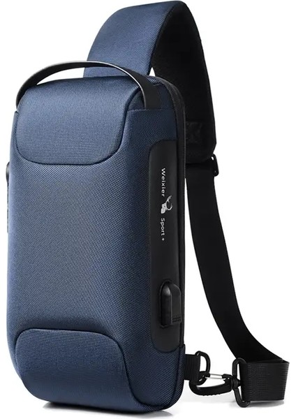 Erkekler Sling Sırt Çantası Sırt Çantası Crossbody Çanta USB Şarj Portu Hırsını Anti-Hırsızlık Seyahat Erkek Motosiklet Rider Yan Omuz Göğüs Bagkolor: Siyah (Yurt Dışından)