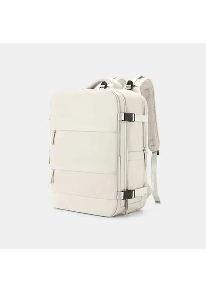 Buylor Seyahat Sırt Çantası Kadınlar Için 40X25X20 Uçak Kabin Sırt Çantası Taşıma Bagajı 14 Inç Dizüstü Bilgisayar Sırt Çantası Gündelik Okulbackpack Renk: Bej (Yurt Dışından)