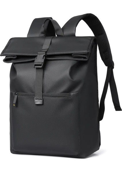 Erkekler Işletme Sırt Çantası Moda Yüksek Kaliteli Bagpack Büyük Kapasiteli Çok Fonksiyonlu Dizüstü Dizüstü Çantalar Eğlence Düz Renk Schoolbagcolor: Siyah (Yurt Dışından)