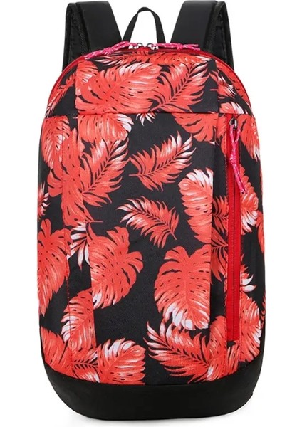 Sokak Moda Sırt Çantası Açık Dış Mekan Sıradan Erkek ve Kadınlar Aynı Stil Sırt Çantası Çiftinin Taşınabilir Gençler Yeni Omuz Sırt Çantası Renk: Yaprak Kırmızı (Yurt Dışından)