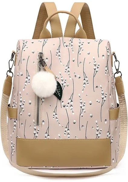 Moda Baskı Çiçek Sırt Çantası Kadınlar Için Büyük Kapasiteli Okul Çantası Genç Su Geçirmez Oxford Rucksack Hairball Seyahat Packcolor: Siyah/boyut: 29X14X333CM (Yurt Dışından)
