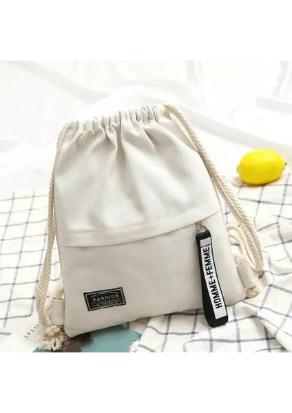 1 Adet Tuval Okul Çantası Çift Omuz Çizme Sırt Çantası Çizme Cep Telefonu Taşınabilir Rahat Sırt Çantası Kadın Erkekler Seyahat Sırt Çantası Renk: Beyaz (Yurt Dışından)