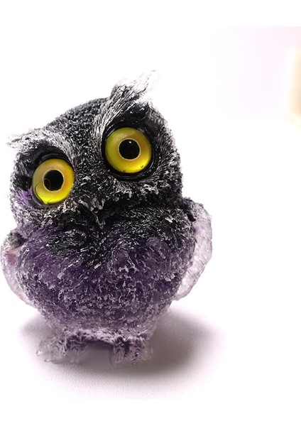 Damla Baykuş Reçine Kristal Kırma Taş Ev Süsü Zanaat Hatıra Hediye Verme Hediye (Yurt Dışından)