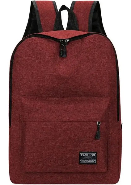 Modaya Uygun Erkekler Minimalist Sırt Çantası Çok Yönlü Sırt Çantası Büyük Kapasiteli Okul Öğrenci Bilgisayar Seyahat Çantası Yıkanabilir Unisex Backpack Renk: Kırmızı (Yurt Dışından)