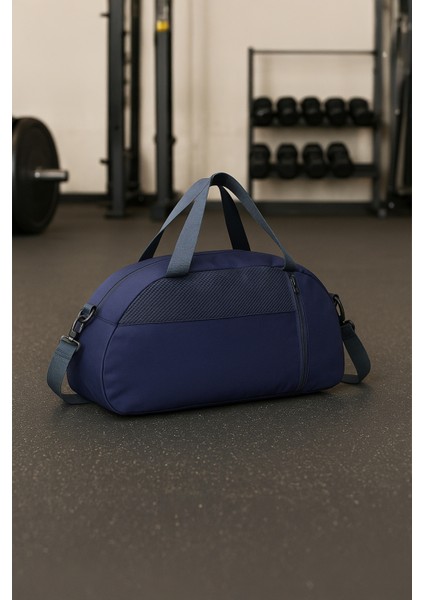 Küçük Boy Lacivert Önü Cepli Ayarlanabilir Omuz Askılı El Seyahat Spor Çantası -00833 indirimleri