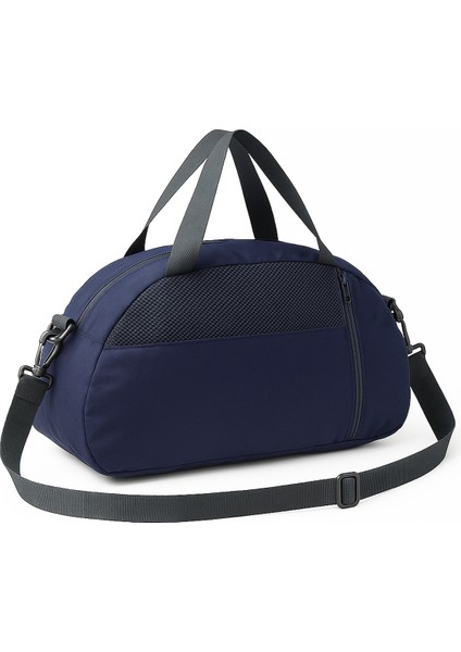 Küçük Boy Lacivert Önü Cepli Ayarlanabilir Omuz Askılı El Seyahat Spor Çantası -00833