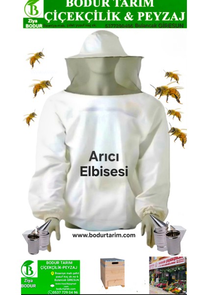 Bulancak Arıcı Elbisesi Maske Yarım Bel Üstü Tül Elek