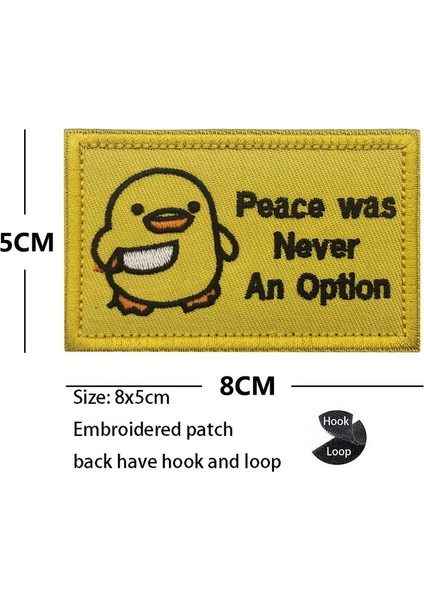 Yeni Yaratıcı Sevimli Karikatür Yaratık Keden ve Ördek ve Kaz Taktik Işlemeli Kol Bandı Küçük Kurbağa Sırt Çantası Yamaları Renk: Hook Döngü Yaması 6 (Yurt Dışından)