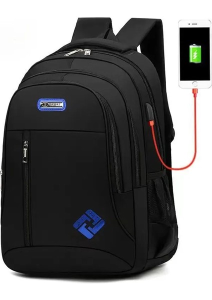 Erkekler Için Çok Fonksiyonlu Sırt Çantası Büyük Kapasiteli Işletme Defteri Sırt Çantası Su Geçirmez Öğrenci Okul Sırt Çantası Sıradan Çantası Travelcolor: Siyah (Yurt Dışından)