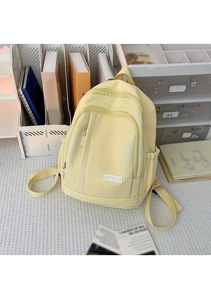 Üniversite Öğrencileri Için Yeni Küçük Okul Çantası, Basit ve Çok Yönlü Kızın Seyahat Için Sırt Çantası, Küçük Taze Sırt Çantası, Çocuksu Sırt Çantası Rengi: Sarı (Yurt Dışından)
