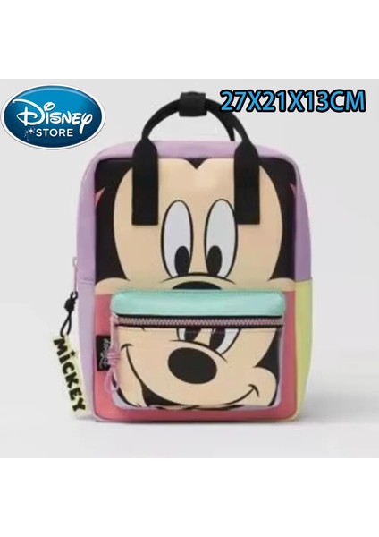 Disney Karikatür Sırt Çantası Kadın Mickey Mouse Donald Duck Desen Öğrenci Okul Çantası Büyük Kapasite Sırt Çantası Kızlar Omuz Çantası Renk: Mickey Bag-04 (Yurt Dışından)