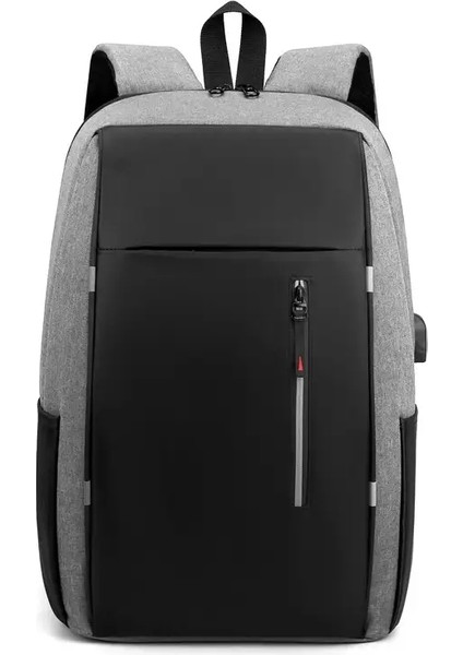Erkekler Business Sırt Çantası Hafif Banliyö Dizüstü Dizüstü Çantası Su Geçirmez Sırt Çantası 15.6 Inç Bilgisayarlar Için Uygun: Gri (Yurt Dışından)