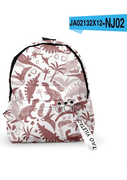 Karikatür Popüler Dinozor Okulu Çanta Erkek Kız Kızlar Sevimli Küçük Seyahat Çantaları 3D Baskı Oxford Su Geçirmez Ana Zincir Defter Backpackscolor: Yeşil (Yurt Dışından)