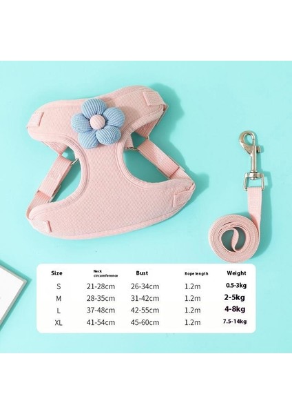 Yavru Köpek Tasma Yelek Küçük Köpek Teddy Bichon Pomeranian Özel Göğüs Sırt Kemeri Kedi Zinciri Köpek Yürüyüş Tasması (Yurt Dışından)