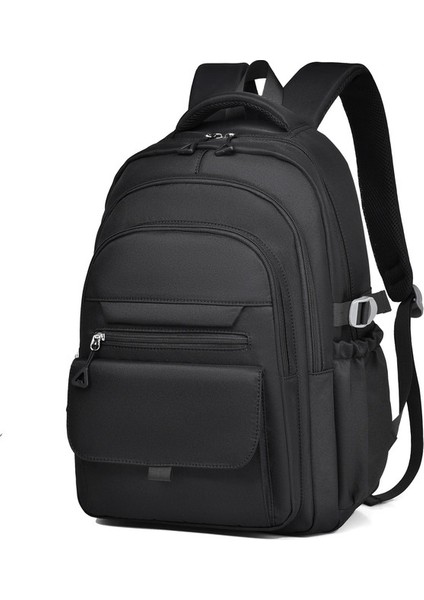 Çok Katmanlı Su Geçirmez ve Şık Bir Sırt Çantası Oxford Büyük Kapasiteli Basit Banliyö Şehir Dışı Öğrenci Sırt Çantası Renk: Siyah/boyut: 15 Inç (Yurt Dışından)