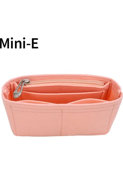 Longchamp Için Çanta Organizatörü Küçük Tote Çanta Tayg Torba Depolama Sonlandırma Iç Çanta Astar Çanta E Organizatör Uygun Mini Boyut Renk: Pembe Zipper Çanta (Yurt Dışından)