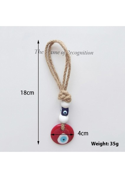 Sicim El Dokuması Şeytan Gözü Kolye Mavi Gözler Araba Duvar Süsü (Yurt Dışından)