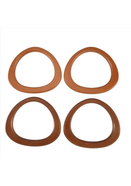 Ahşap Çanta Kolu Daire Ahşap Kulplar Tığ Işi Örgü Çanta Plaj Çantası Saman Çanta Çanta Kolları Için Yedek Alet (Yurt Dışından)