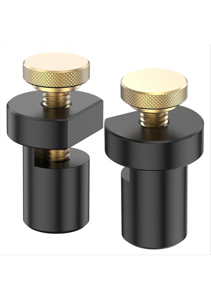 2pcs Tezgah Köpek Kelepçe Seti, 3/4in (19MM) Alüminyum Alaşım Çalışma Tezgahı Deliği Durağı, Ağaç Işleme Masası Durdurma Carpenter Tezgah Kelepçe B (Yurt Dışından)