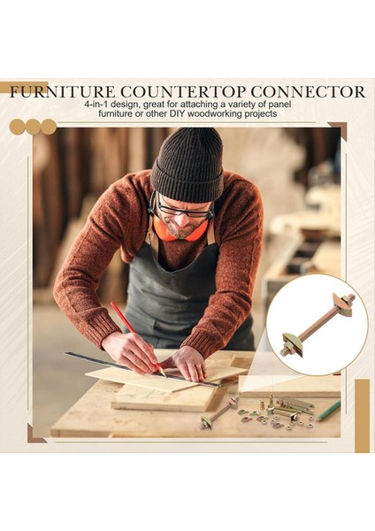 12PCS Yatak Çerçevesi Donanım Konnektör Kiti M8X100 mm Panel Mobilya Dolap Dörtte Bir-Bir-Bir Konektörler, Yatak Montajı (Yurt Dışından) indirimleri