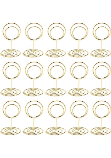 20PCS Mini Tutucular, 2 Inç Sevimli Masa Numarası Tutucular, Klas Masa Kartı Tutucu Masa Resim Standları, Zarif Tel Fotoğraf Tutucu Menü Notu Klipler, Düğün Fikri(Yurt Dışından)
