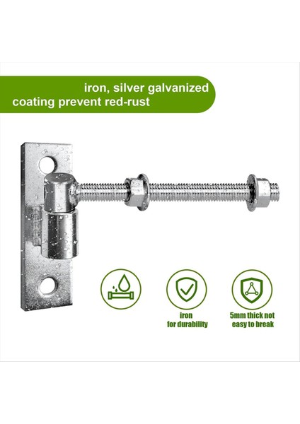 Ağaç ve Metal Kapılar Için Ağır Yorum Kapısı Menteşeleri, 8 Inç J Bolt Menteşe, 2 Pack - Çiftlik ve Ahır Kapıları Için Ideal (Yurt Dışından) fiyatları