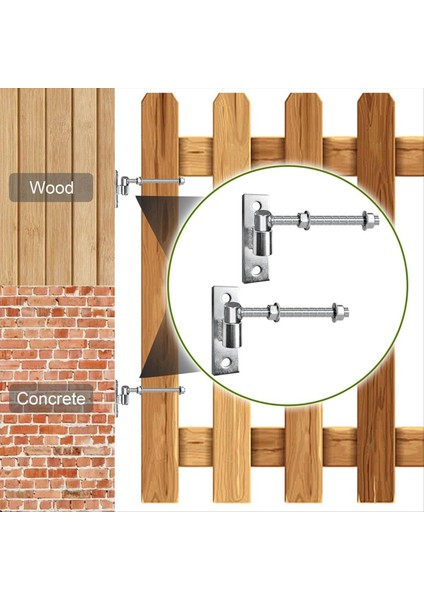 Ağaç ve Metal Kapılar Için Ağır Yorum Kapısı Menteşeleri, 8 Inç J Bolt Menteşe, 2 Pack - Çiftlik ve Ahır Kapıları Için Ideal (Yurt Dışından) fırsatları